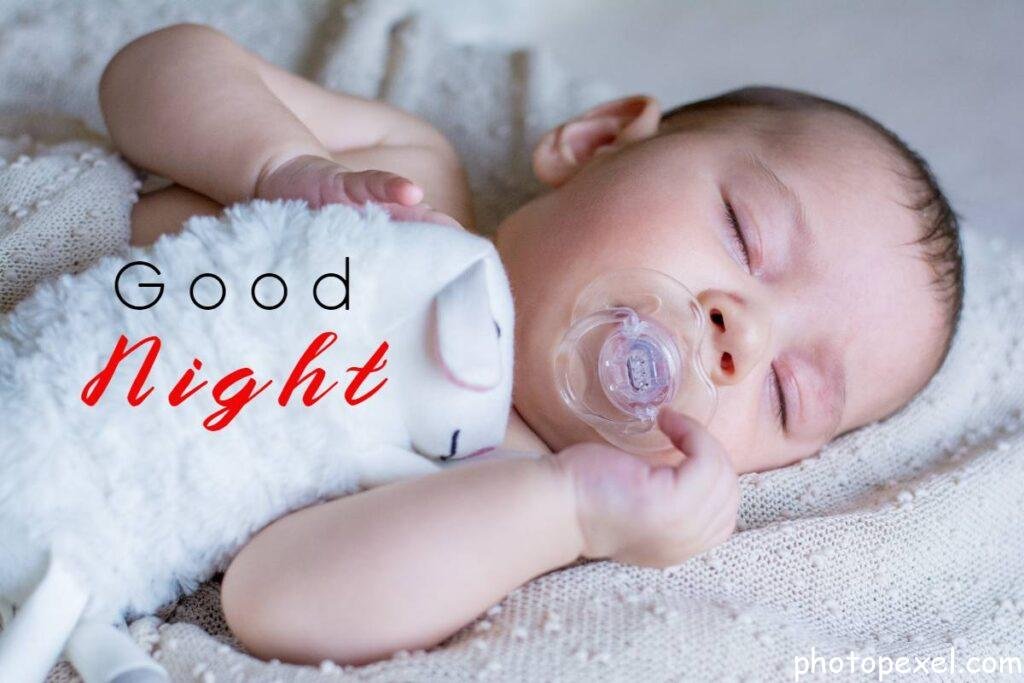 Baby-Sleeping-With-A-Pacifier-Good-Night-Images