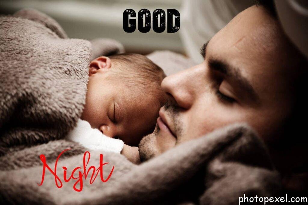 Father-With-Baby-Good-Night-Images