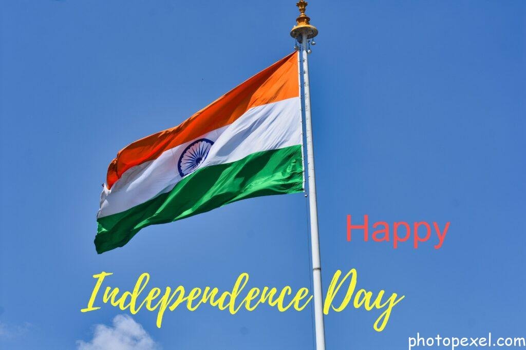 Indian-Flag-Against-Blue-Sky-Happy-Independence-Day-Images