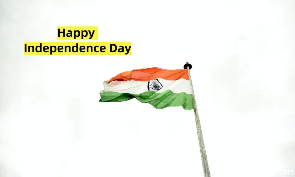 The-National-Flag-Of-India-Waving-On-A-Flag-Pole-Happy-Independence-Day-Images